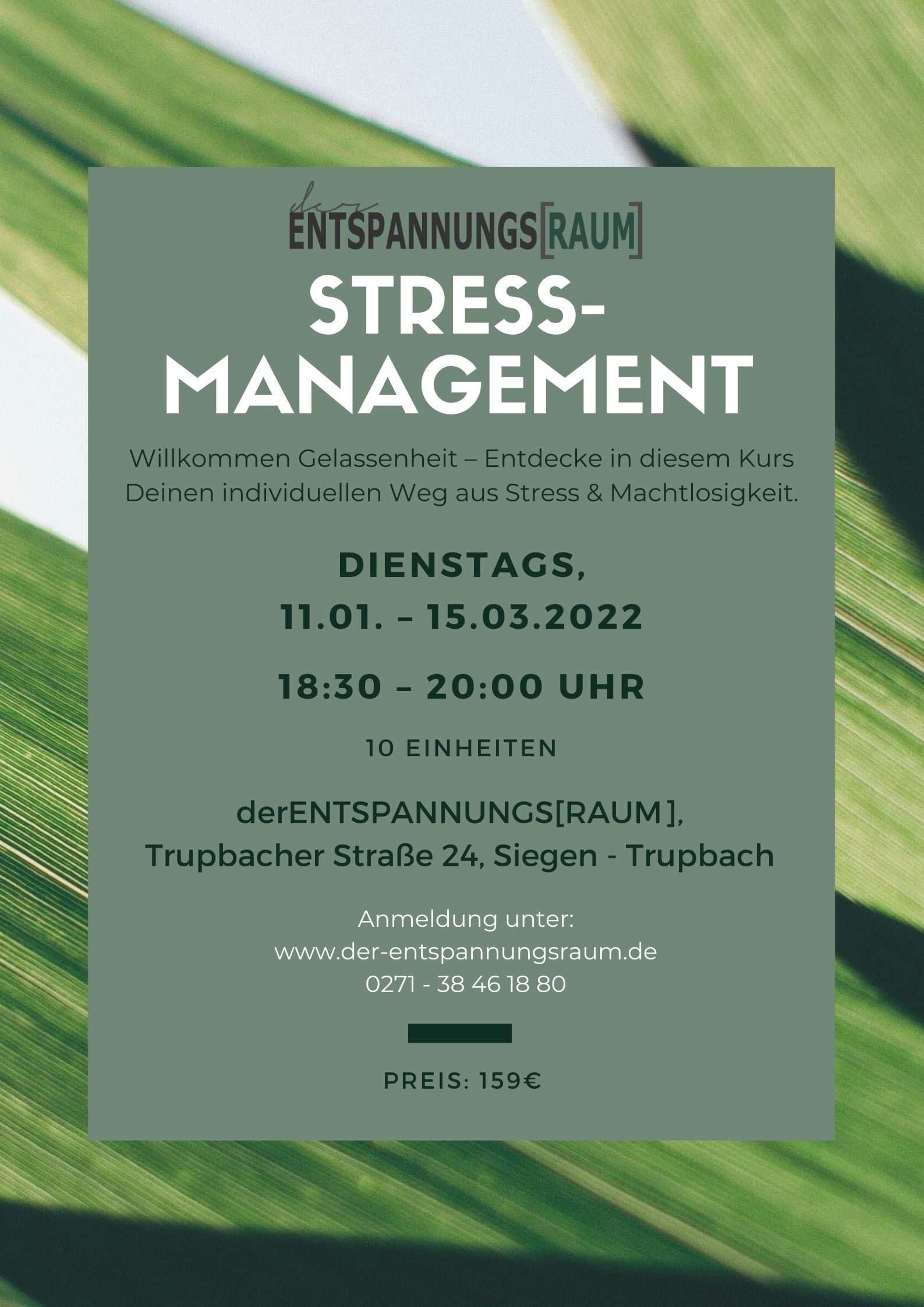 Plakat Multimodales Stressmanagement